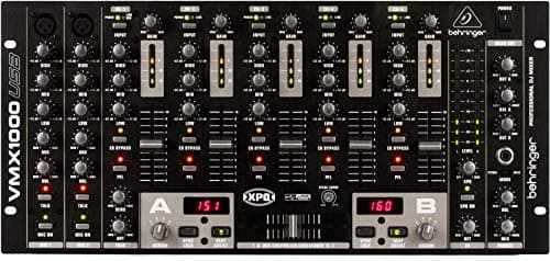 Behringer Mixer Pro Mixer VMX1000USB Profissional 7 Canais Suporte para DJ Mixer com USB/Interface de Áudio