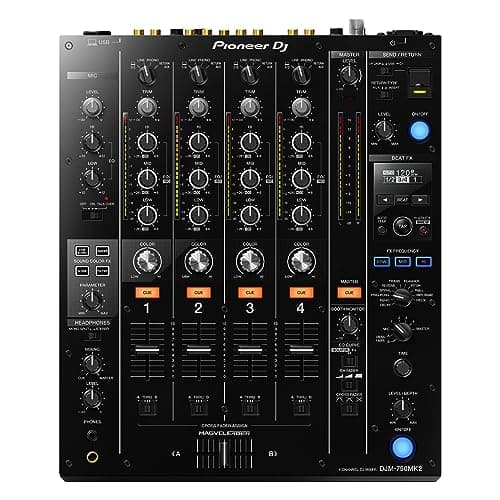 Pioneer Dj Djm 750Mk2 Mixer Dj De 4 Canais Com Efeitos E Rekordbox