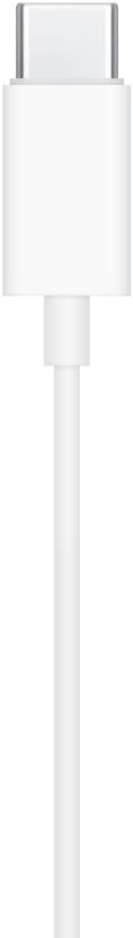 Conector USB-C branco do cabo dos fones Apple EarPods