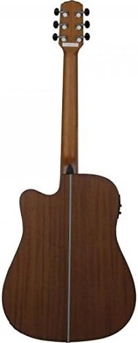 Traseira do violão Giannini GF1D CEQ WS em sapele com cutaway e acabamento fosco