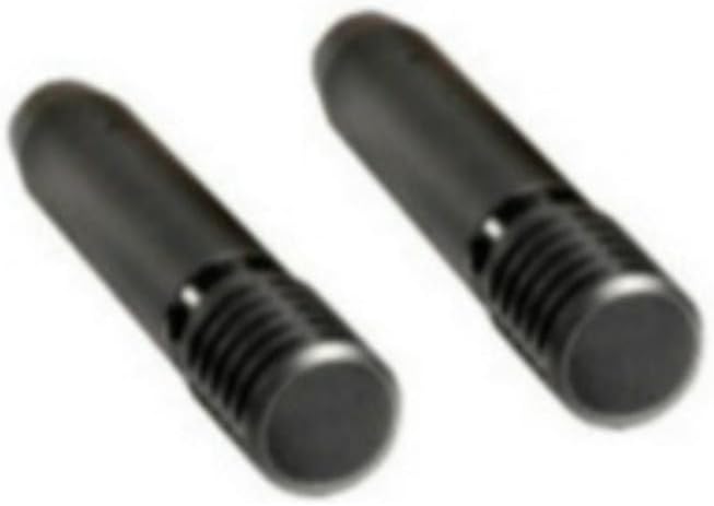 Dois microfones condensadores pretos Shure PGA DrumKit7 lado a lado