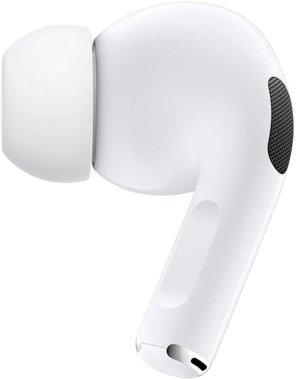 Fone Apple AirPods Pro 1ª geração branco com ponta de silicone e cancelamento ativo de ruído