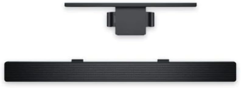 Sound bar Dell AC511M preta com suporte de fixação para monitor
