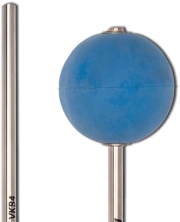 Cabeça esférica azul de borracha do acessório Vic Firth VKB4 para bateria baixo com haste metálica