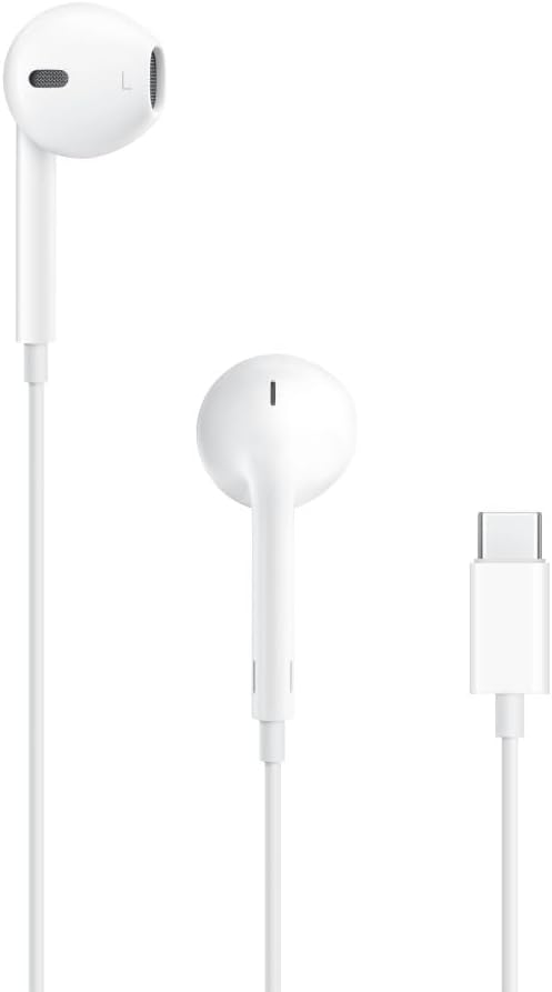 Apple EarPods intra-auricular branco com conexão USB-C e controle remoto no cabo