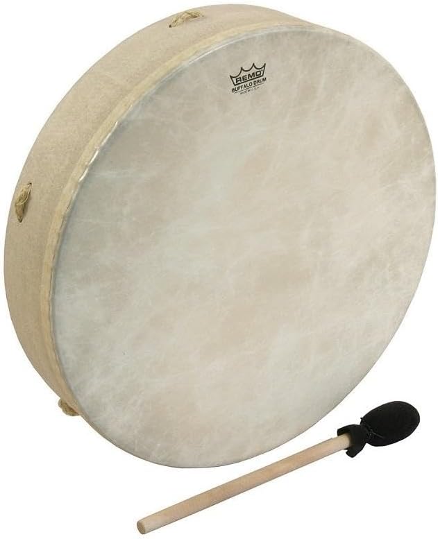 Tambor Remo Buffalo E1-0316-00 40,64 cm com Fiberskyn 3 e baqueta preta