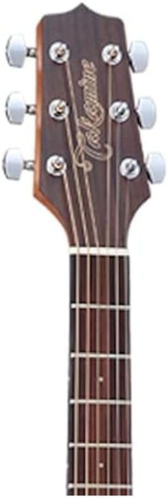 Cabeça do violão Takamine GD11MCE com tarraxas cromadas e logotipo dourado