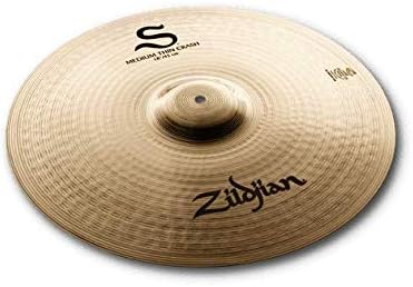 Prato Zildjian S390 Medium Thin Crash acabamento bronzeado para bateria.