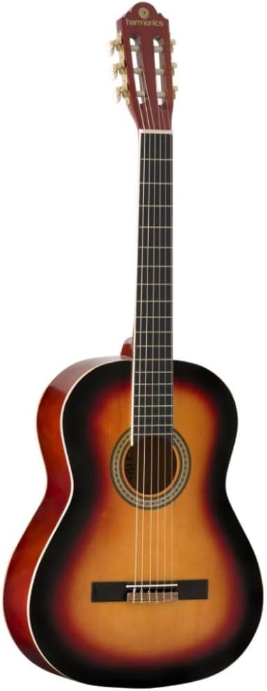 Violão acústico clássico Harmonics GNA-111 Sunburst com cordas de nylon
