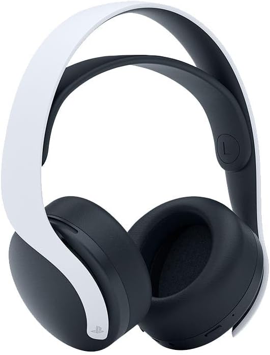 Sony Headset Pulse 3D Wireless para PlayStation 5 com design preto e branco, confortável e moderno