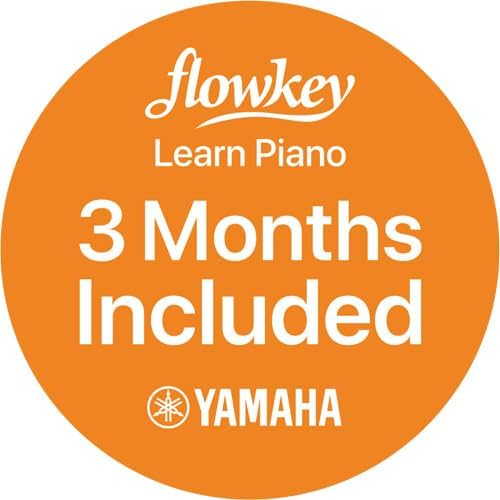 Selo promocional Flowkey 3 meses incluídos Yamaha