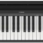 Piano digital Yamaha P-145B preto com 88 teclas sensitivas vista superior