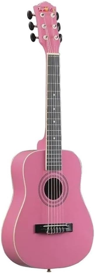 Violão infantil Tagima Kids V2 1/2 nylon rosa acústico frontal, guitarra infantil rosa para iniciantes