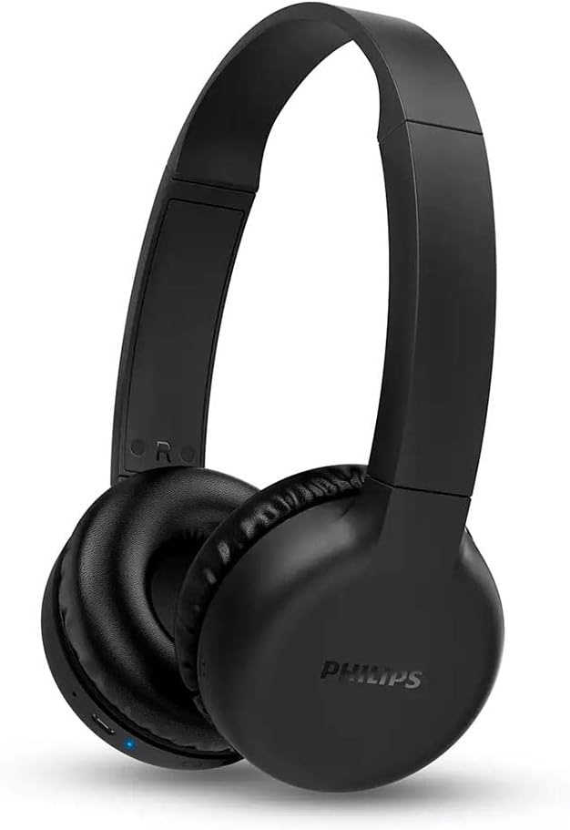 Fone de ouvido Philips TAH1205BK/00 On-ear sem fio Bluetooth preto com microfone