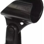 Suporte para microfone sem fio Shure WA371 preto fosco com ajuste por parafuso