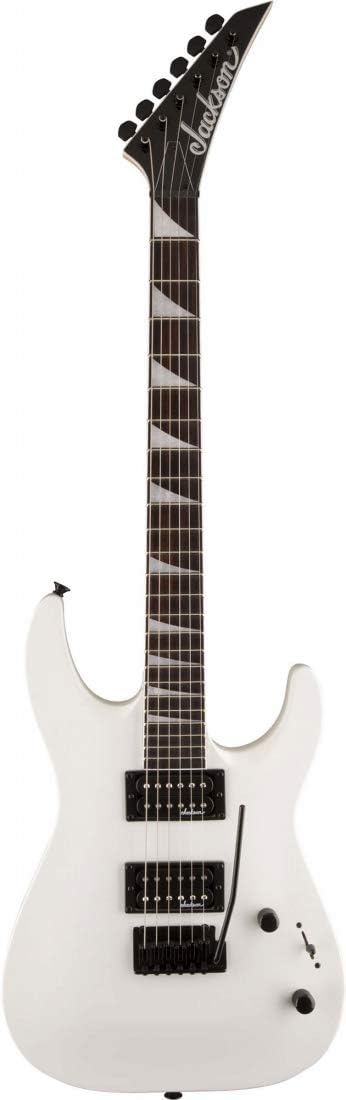 Guitarra elétrica Jackson JS Series Dinky Arch Top JS22 branca com 6 cordas e fingerboard de amaranto