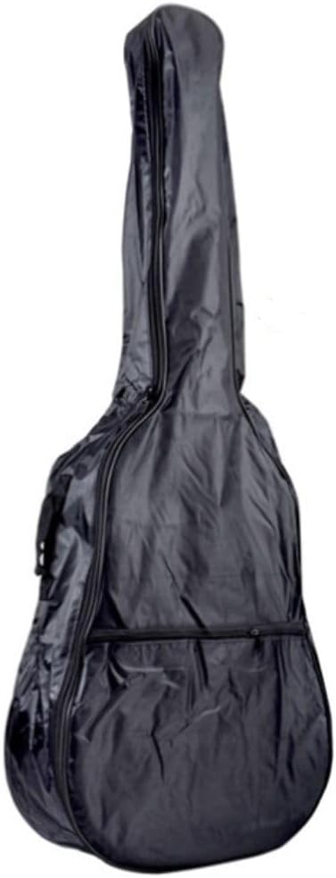 Capa preta para violão clássico com bolso frontal e alça lateral