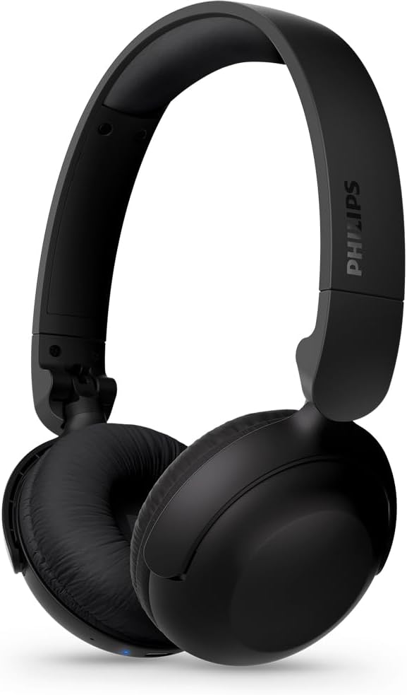 Fone de ouvido Philips TAH2209 Bluetooth preto Over-ear com almofadas acolchoadas