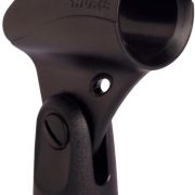 Clipe para microfone Shure A25D preto com rosca dourada para pedestal