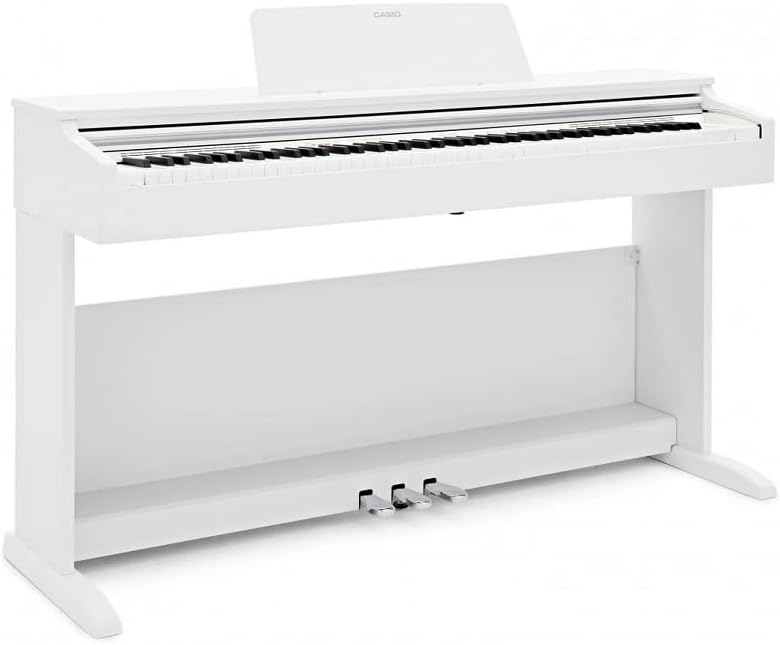 Piano digital Casio Celviano AP270 branco com três pedais prateados