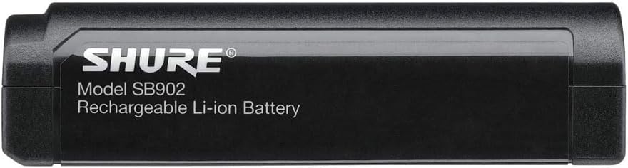 Bateria recarregável Shure SB902 para sistema GLX-D preta
