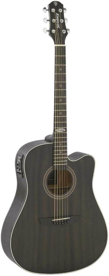 Violão Strinberg SD200C eletroacústico cutaway na cor tabaco com pré-amplificador embutido