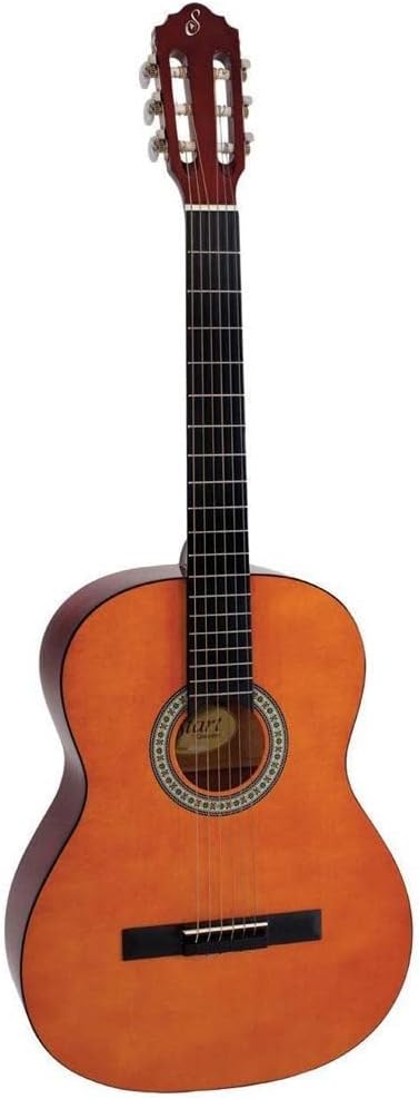 Violão acústico Giannini S-14 Estudo com acabamento natural em madeira clara e cordas de aço