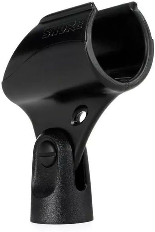 Suporte para microfone sem fio Shure WA371 preto fosco com fixação por parafuso