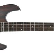 Guitarra elétrica Ibanez Gio GSA 60 Walnut Flat fosco com captadores HSS e ponte tremolo cromada