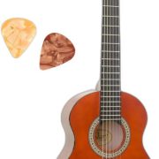 Violão infantil Giannini 1/4 acústico preto com cordas de nylon para crianças
