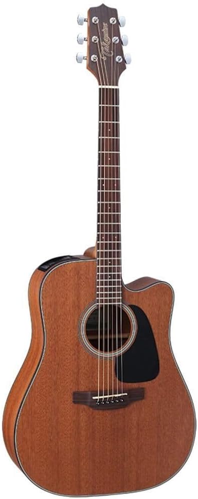 Violão eletroacústico Takamine GD11MCE em mogno fosco com corte cutaway e captador embutido