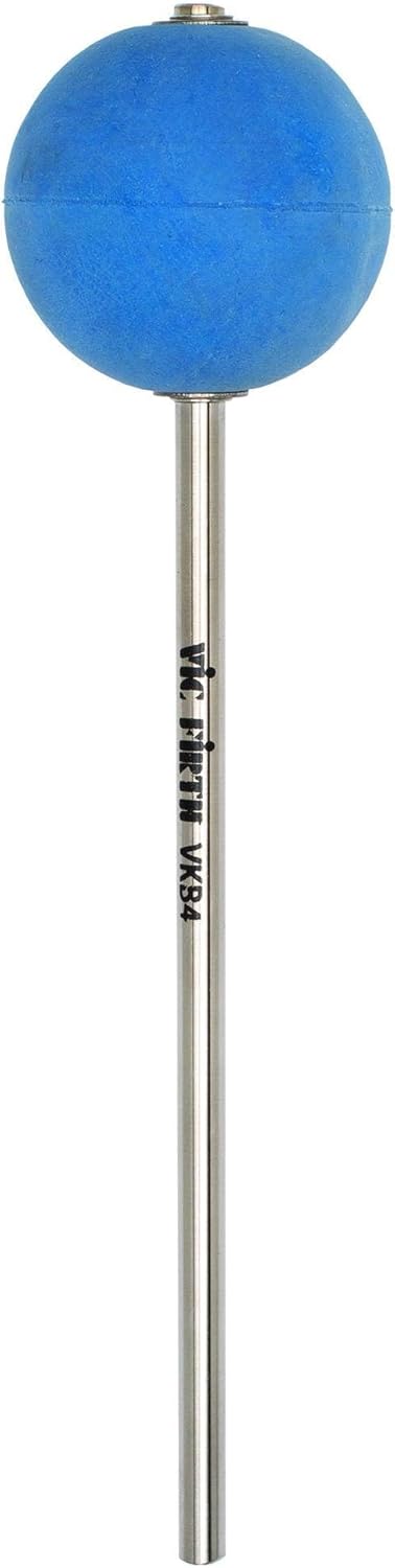 Vic Firth VKB4 acessório para bateria baixo com cabeça esférica de borracha azul e haste metálica