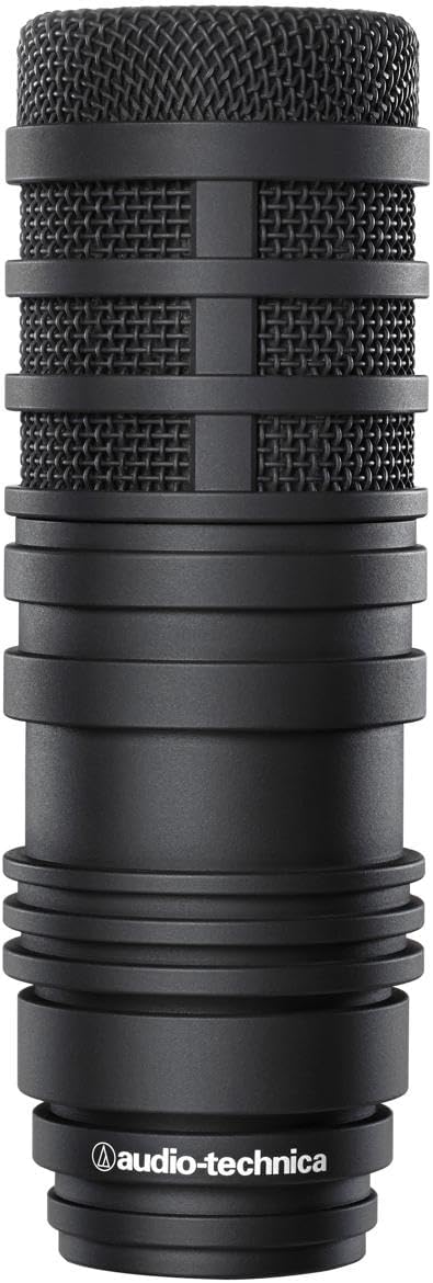 Microfone dinâmico Audio-Technica BP40 preto com filtro passa-alta para broadcast