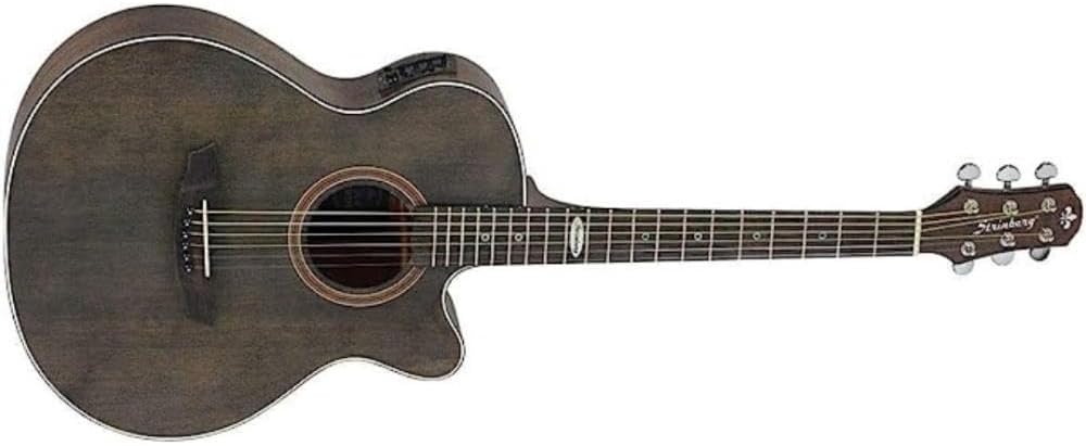Violão Strinberg SA200C Mini Jumbo elétrico com captador e acabamento fosco marrom