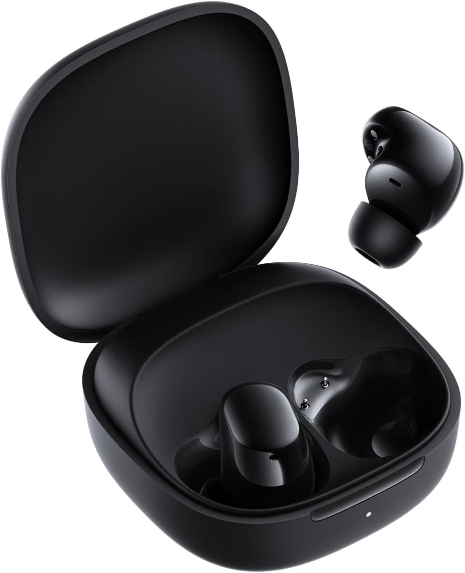 Xiaomi Redmi Buds 6 Play fones de ouvido intra-auriculares Bluetooth 5.4 com estojo de carregamento preto