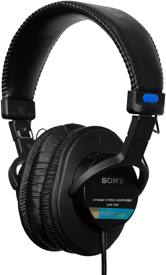 Sony MDR-7506 fone de ouvido over-ear fechado preto com fio