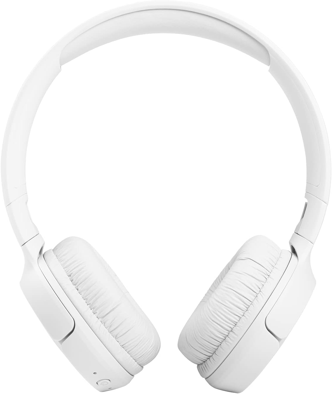 Fone de ouvido JBL 510BT Bluetooth branco sem fio dobrável com botão liga/desliga e design confortável