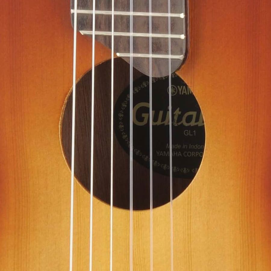 Boca da guitalele Yamaha GL-1 com cordas de nylon e acabamento Tobacco Brown Sunburst