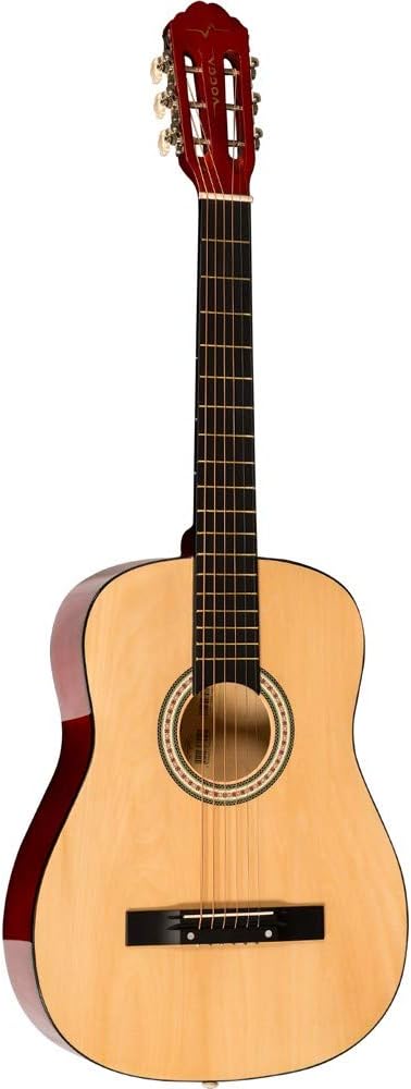 Violão clássico acústico Vogga VCA101N tamanho 38 com acabamento natural e corpo de madeira clara