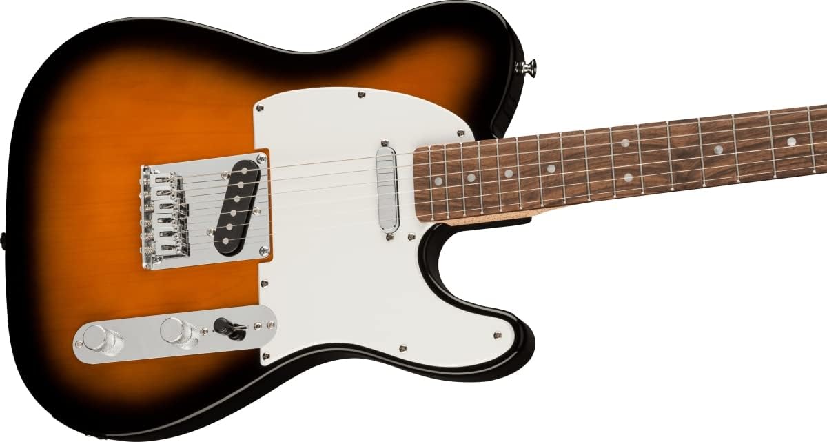 Corpo da guitarra Squier Bullet Telecaster sunburst com captadores single coil e controles cromados