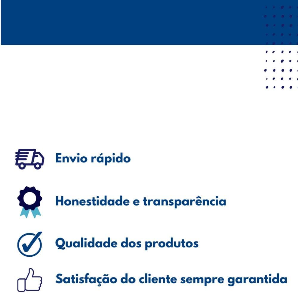 Benefícios da compra: envio rápido, honestidade, qualidade e satisfação garantida