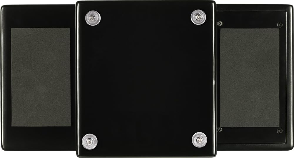Base do Meinl Pickup Slaptop com pés antiderrapantes e apoio de borracha para estabilidade