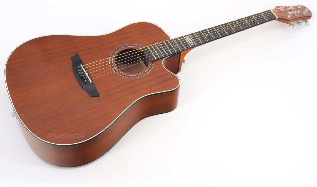 Violão folk Strinberg SD200C MGS mogno fosco com pré-amplificador e corte no corpo