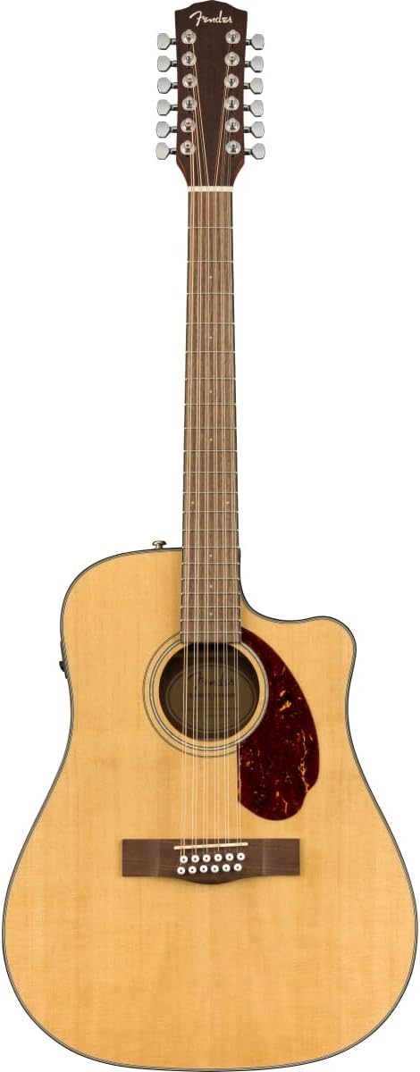 Violão acústico Fender CD-140SCE 12 cordas tampo de abeto sólido natural vista frontal
