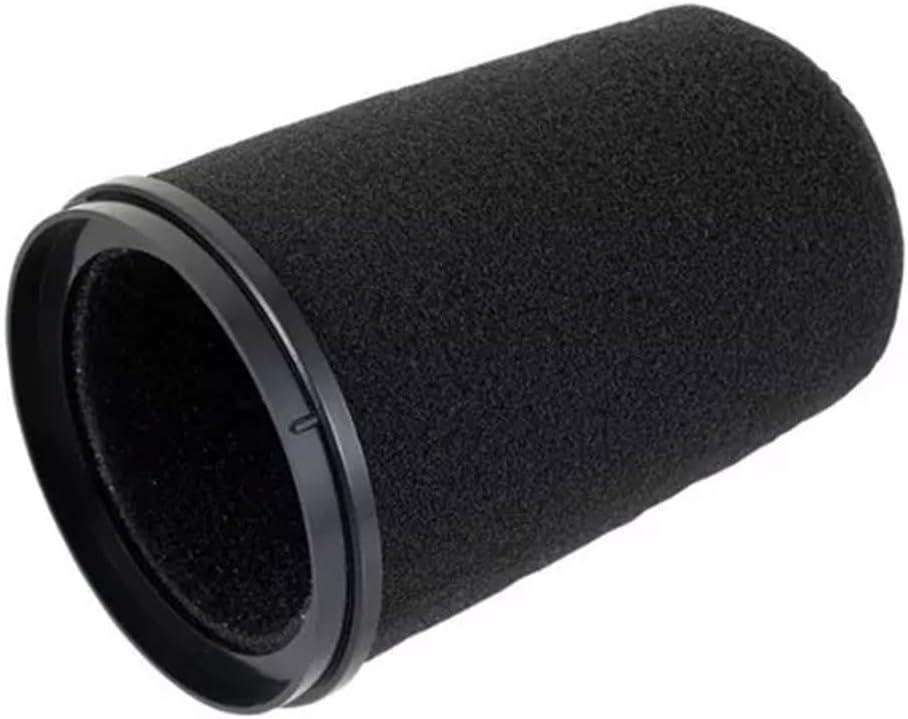 Espuma anti-vento preta Shure RK345 vista lateral com interior oco para microfone SM7B
