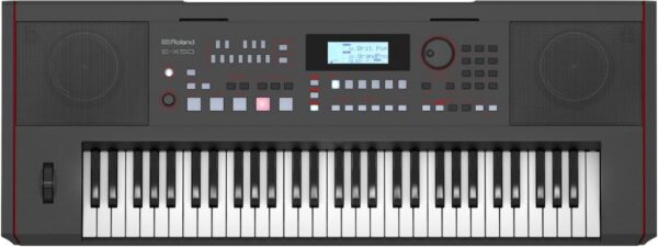 Teclado arranjador Roland E-X50 61 teclas com painel digital e caixas de som embutidas