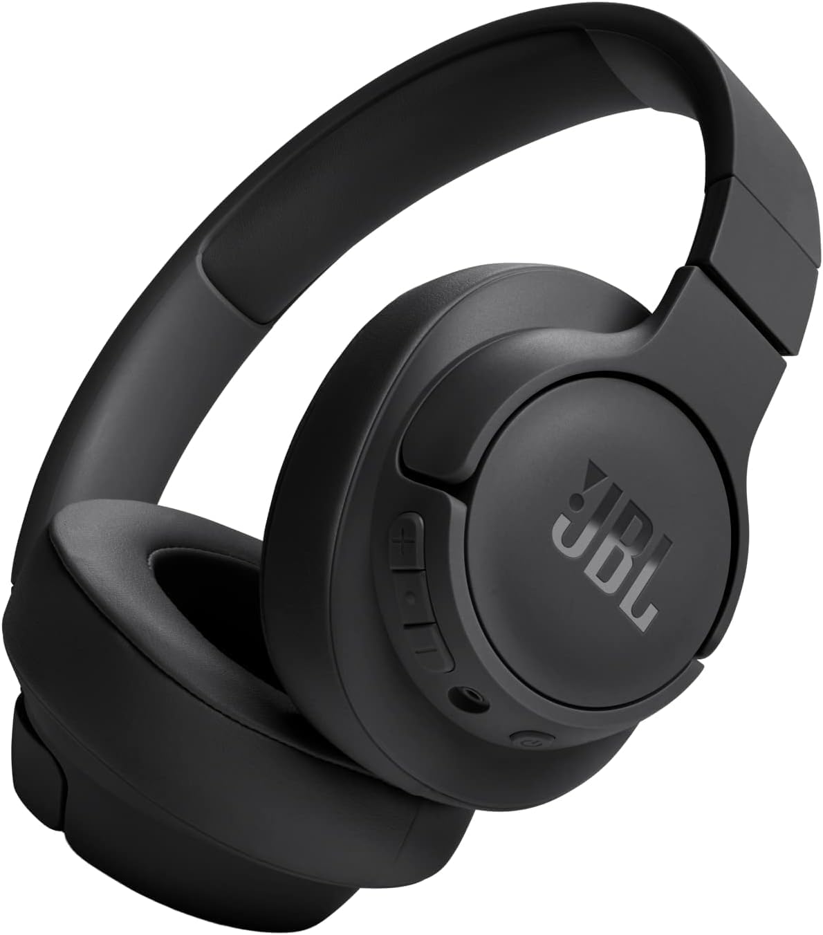 Fone de ouvido JBL Tune 720BT over-ear Bluetooth 5.3 preto com controles físicos e acabamento fosco