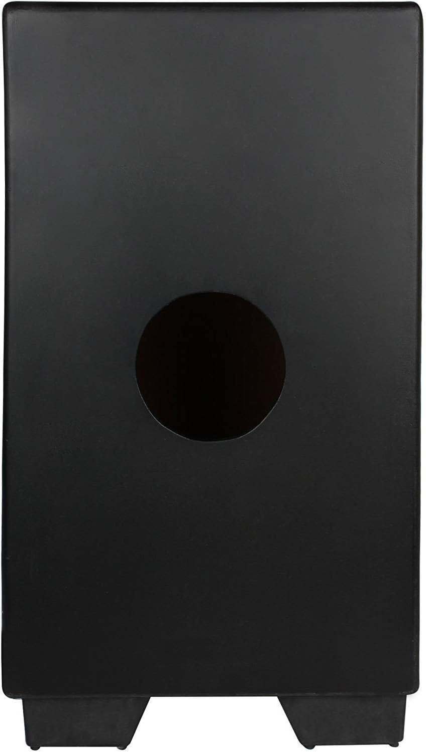 Frente lisa do cajon preto Clapbox Flow com buraco circular para ressonância