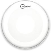 Pele de bateria Aquarian Studio-X branca translúcida 14 polegadas vista de frente