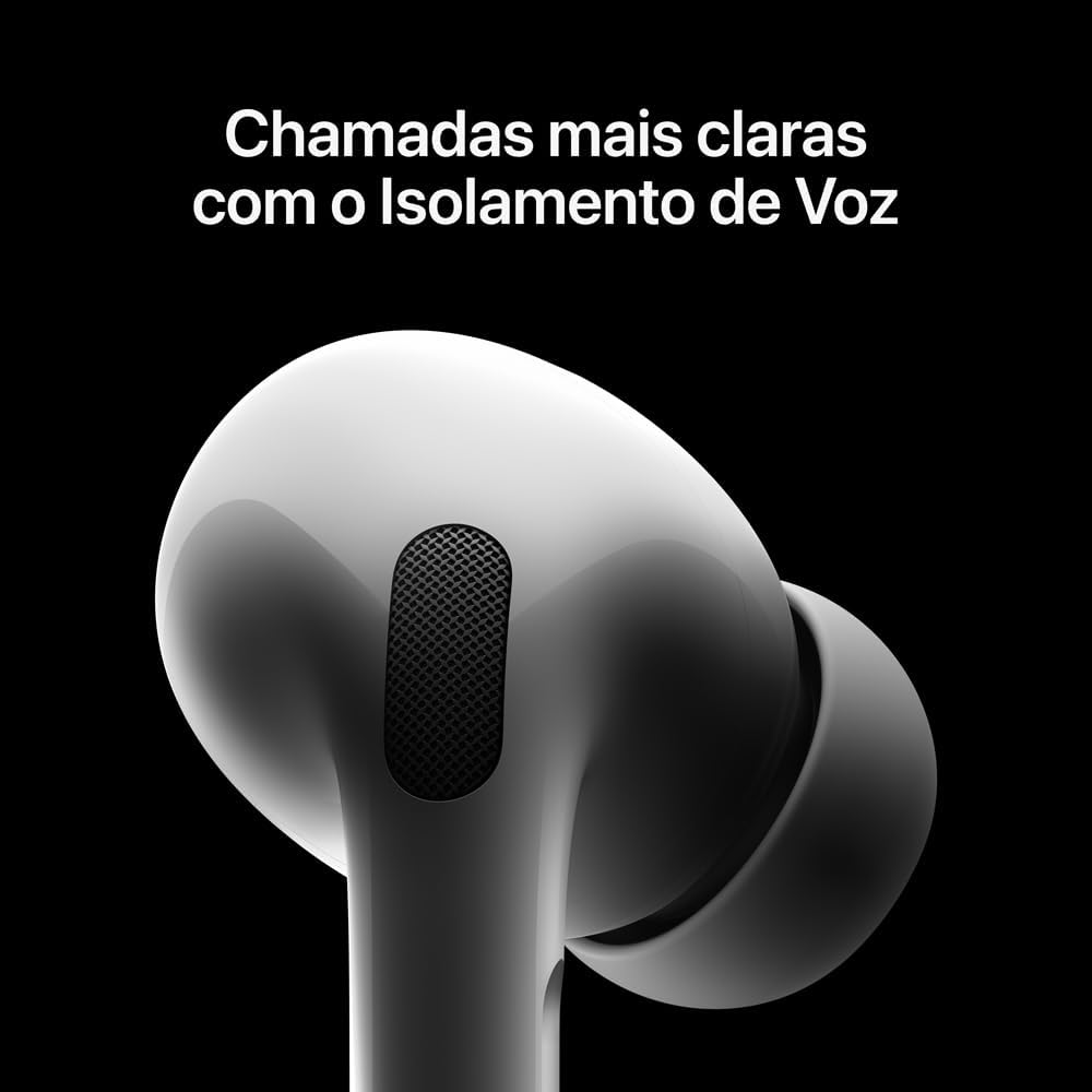 Apple AirPods Pro 2ª geração com isolamento de voz para chamadas claras